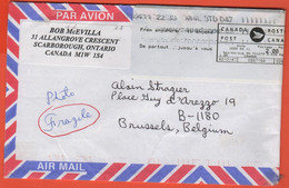 CANADA - 2005 - 2,00 Postage Paid - Viaggiata Da Scarborough Per Brussels, Belgium - Cartas & Documentos