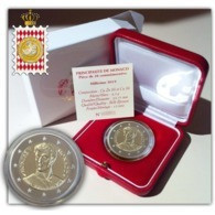 Monaco 2019 : 2 Euro Commémorative "200 Ans Accession Au Trône De Honoré V" (BE Et En Coffret) - DISPO EN FRANCE - Monaco