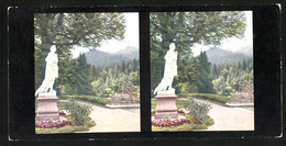 Stereo-Fotografie Chromoplast-Bild Nr. 183, Marmordenkmal Im Schloss Linderhof - Stereoscopic