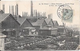 1906 - Le Creusot - Usines Schneider - Grande Forge Et Parc Aux Cylindres - Le Creusot