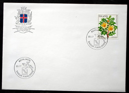 Iceland 1984 Flowers MiNr.612 Special Cancel Cover   ( Lot 6557 ) - Cartas & Documentos