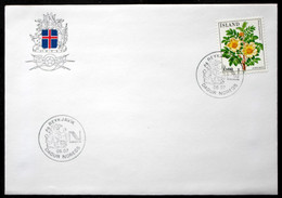 Iceland 1984 Flowers MiNr.612 Special Cancel Cover   ( Lot 6551 ) - Cartas & Documentos