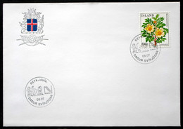 Iceland 1984 Flowers MiNr.612 Special Cancel Cover   ( Lot 6549 ) - Briefe U. Dokumente
