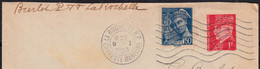 ENTIER De PETAIN 1f Rouge  Y.T.514-E1+ MERCURE 50c Bleu Y.T.414A Sur Enveloppe De 17 LA ROCHELLE R.P. Le 9 1 1943 - Enveloppes Repiquages (avant 1995)