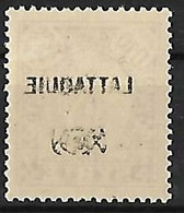 LATTAQUIE N°20 N*  Variété Surcharge Recto-verso - Unused Stamps