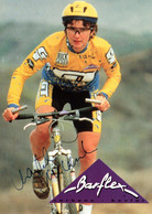 Cyclisme - Chantal Daucourt, Championne Cycliste Suisse De VTT - Carte Dédicacée, Avec Publicité Barflex - Radsport