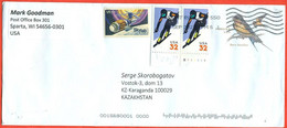 United States 2021. The Envelope  With Printed Stamp Passed Through The Mail. - Storia Postale