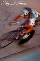 Cyclisme - Magali Faure, Championne Cycliste Sur Piste 1997-2000 - Carte Dédicacée, Avec Palmarès - Radsport