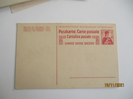 Entier Postal 2 Volets Stationnery Card Suisse  10 Rouge - Stamped Stationery
