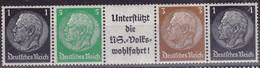 26330# BANDE DE CARNET ** NEUVE SANS CHARNIERE PROPAGANDE 1939 Hindenburg Einheitsgeberstreifen 1 K21 Aus Bogen Postfris - Libretti