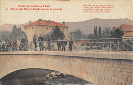 CPA 66 SERIA DE CERDANA 1906 FERIA DE BOURG MADAME EN EL PUENTE (cliché Rare - Autres & Non Classés