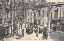 CPA 66 CERET BOULEVARD ST ROCH GENDARMERIE MAIRIE - Ceret