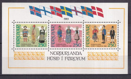 FEROE - 1983 - BLOC YVERT N° 1 ** MNH - COTE = 16.5 EUR. - - Färöer Inseln