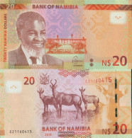 Namibia - Southwest Pick-number: 17 (2018) Uncirculated 2018 20 Namibia Dollars - Namibie