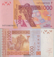 Togo Pick-Number: 815T N, SigNatur 40 Uncirculated 2014 1.000 Francs - Togo