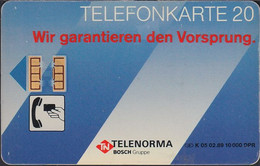 GERMANY K05/89 Telenorma - Die Erste - K-Series : Série Clients