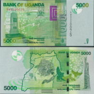Uganda Pick-number: 51e Uncirculated 2017 5.000 Shillings - Ouganda