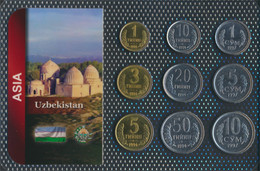 Usbekistan Stgl./unzirkuliert Kursmünzen Stgl./unzirkuliert Ab 1994 1 Tiyin Bis 10 Som (9664418 - Uzbenisktán