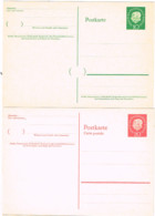 L-ALL-378 - ALLEMAGNE BERLIN Entiers Postaux 10 + 20 Pf Président Heuss Carte - Postkaarten - Ongebruikt