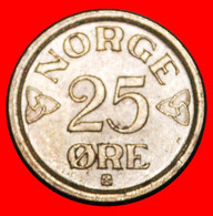 * ROSES (1952-1957): NORWAY ★ 25 ORE 1952 Haakon VII (1905-1957) MINT LUSTRE! LOW START ★ NO RESERVE! - Noruega