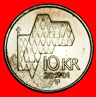 * CHURCH (1995-2012): NORWAY ★ 10 CRONWS 2001! DISCOVERY COIN!  LOW START ★ NO RESERVE! - Noruega