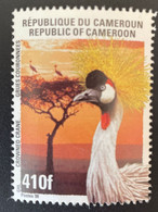 Cameroun Cameroon Kamerun 1998 Mi. 1232 Crowned Crane Grues Couronnées Bird Vogel Oiseau 410F - Gru & Uccelli Trampolieri