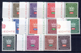 Liechtenstein Servicio Series Nº Yvert 45/56 ** - Service