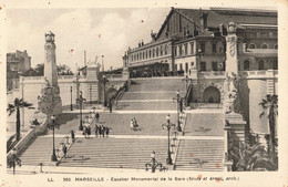 France (13 Marseille) - Escalier Monumental De La Gare - Bahnhof, Belle De Mai, Plombières