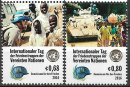 2016 UNO Wien Mi. 918-9 **MNH  Internationaler Tag Der Friedenstruppen Der Vereinten Nationen - Nuovi