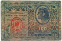 Yugoslavia, Croatia - 100 Kronen (ZLATAR) OVERPRINT/SEAL (YS204) - Yugoslavia