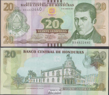 Honduras Pick-Nr: 100b Bankfrisch 2014 20 Lempiras - Honduras