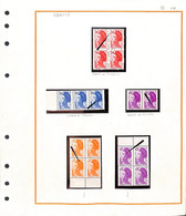 LIBERTE - Ensemble De Variétés Dans Blocs Ou Bandes - Unused Stamps