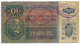 Yugoslavia, Slovenia - 10 Kronen (OSTRICA OKRAJ KRANJ) OVERPRINT/SEAL (YS258) - Yougoslavie