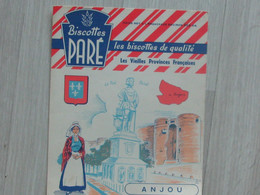 Image Ou Buvard? Biscottes Paré Série Les Vieilles Provinces Françaises - ANJOU - Collections, Lots & Series