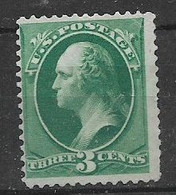 STATI UNITI D'AMERICA 1870 EFFIGI DI PRESIDENTI G.WASHINGTON UNIF. 45 MNH SENZA GOMMA VF - Unused Stamps