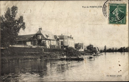 CPA Porte Joie Eure, Flusspartie, Ruderboot - Other Municipalities