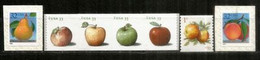 2013. Fruits / Pommes: Golden,Granny,Baldwin,Northern Spy. 7 Timbres Neufs ** Adhésifs.Coils Stamps/Roulettes - Ongebruikt