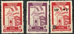 Indochine (1943) N 278 à 280 * (charniere) - Nuevos