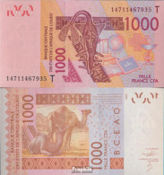 Togo Pick-Nr: 815T N, Signatur 40 Bankfrisch 2014 1.000 Francs - Togo
