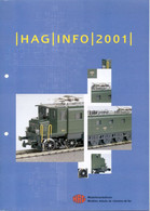 Catalogue HAG 2001 INFO Modelleisenbahnen Neuheiten Chemins De Fer 1/87 - En Allemand Et En Français - German