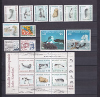 GROENLAND - ANNEE COMPLETE 1991 - YVERT N°199/210 + BF3 ** MNH - COTE = 91.5 EUR - - Années Complètes