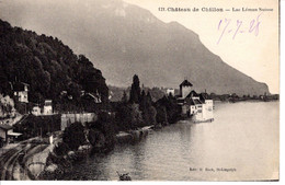 Suisse Vaud Veytaux Lac Leman Le Chateau De Chillon CPA 1928 Nature Paysage Batiment Edifice - Veytaux