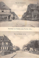 CPA 67 SOUVENIR DE SOULTZ SOUS FORETS RUE DU CHEMIN DE FER RUE DE FROHNACKER - Sonstige & Ohne Zuordnung