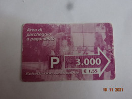 ITALIE ITALIA CARTE STATIONNEMENT BANDE MAGNÉTIQUE PARKIBG CARD 3.000 - Verzamelingen