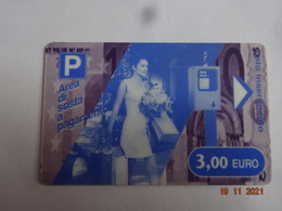 ITALIE ITALIA CARTE STATIONNEMENT BANDE MAGNÉTIQUE PARKIBG CARD 3.00  € - Collections