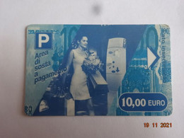 ITALIE ITALIA CARTE STATIONNEMENT BANDE MAGNÉTIQUE PARKIBG CARD 10.00  € - Collezioni