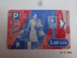 ITALIE ITALIA CARTE STATIONNEMENT BANDE MAGNÉTIQUE PARKIBG CARD 5.00€ - Collezioni