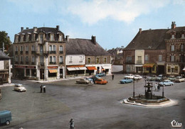HENRICHEMONT - Place Henri IV - La Fontaine, Voitures, AMI 6, 2CV, Dauphine.... - Henrichemont