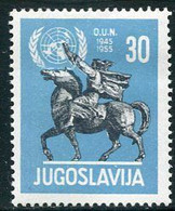 YUGOSLAVIA 1955 UNO 10th Anniversary MNH / **.  Michel 774 - Ungebraucht