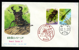 Japan FDC Insects Serie 4 1987 - FDC